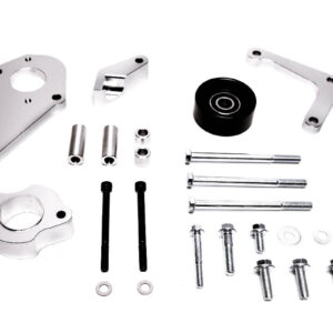 Precision Works LS Power Steering & Alternator Bracket Low Mount LSX LS1 LS2 LS3