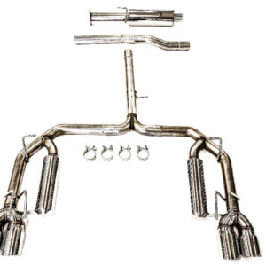 Camry XSE V6 3.5L Cat-Back Exhaust 2018-2024 - Quad Tips