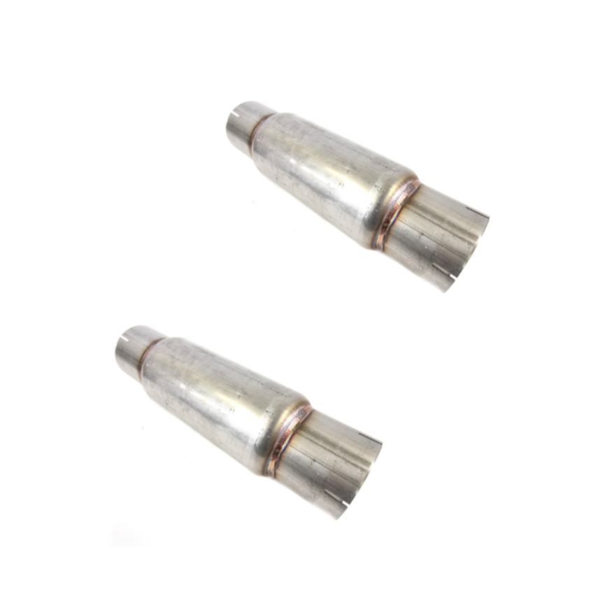 2-Pack Deal - 4" Twister Muffler Stainless Steel