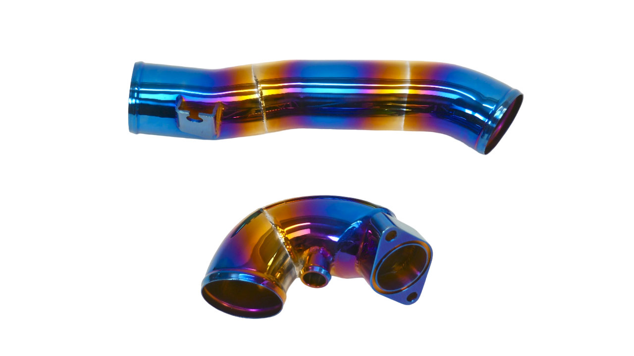 Turbo Inlet Pipe Kit Stainless Burnt Blue - 23+ Integra 22+Civic