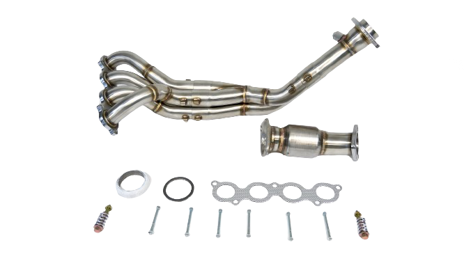 Power Driven K-Series K24 K20 RSX Header with Bolt-On Catalytic Converter