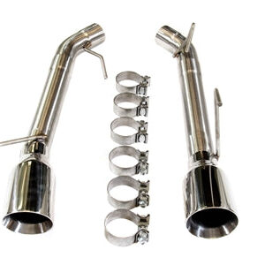 2.5" Dual Axle Back Exhaust Pipe Kit Mustang 05-10 V8 GT GT500
