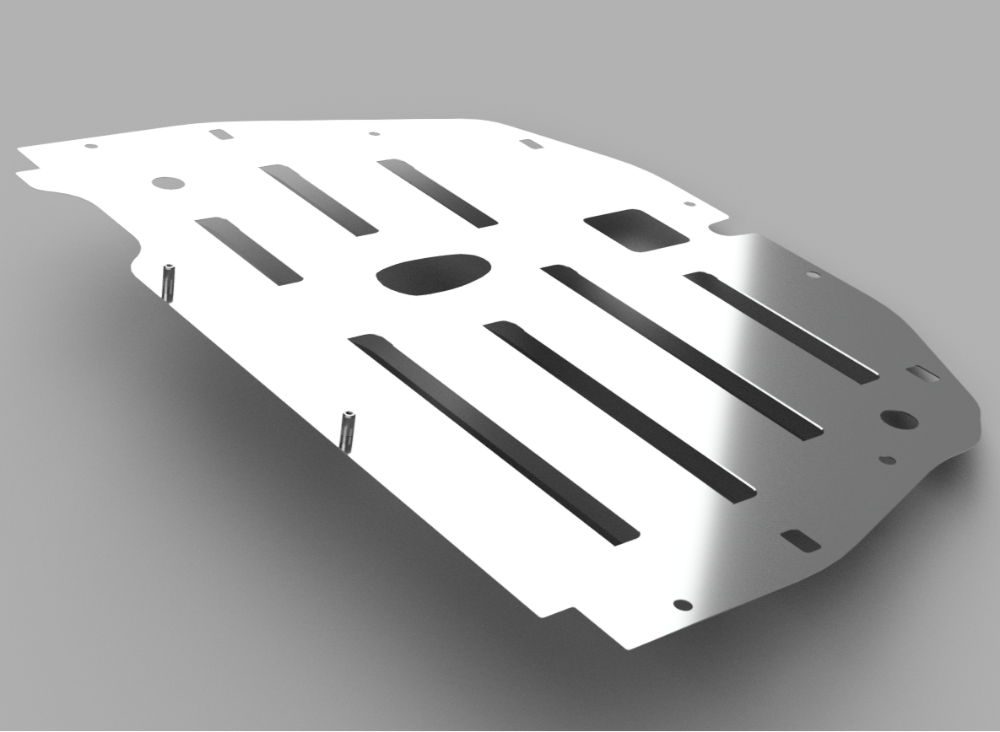 Vented Engine Splash Guard Plate - 17-21 Civic Type R FK8