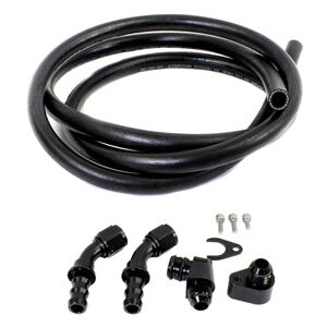 Precision Works Engine Oil Catch Can Fittings with Hose For Mercedes M156 AMG Engines