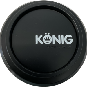 Konig Flow Formed Pop-in Center Cap - Heliogram/Neoform Black