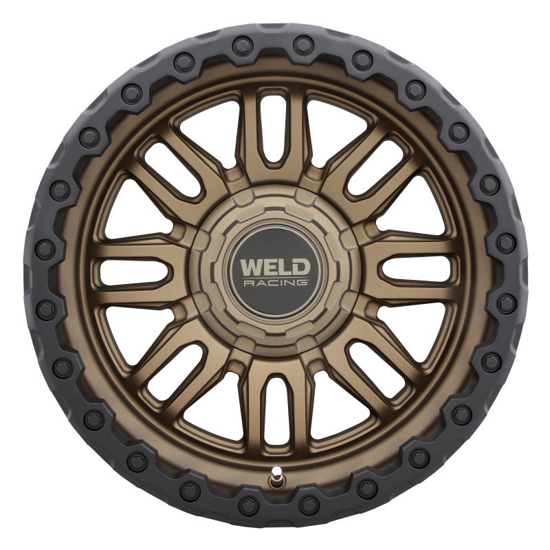 Weld Off-Road Swift 17x9in 5x114.3 / 5x127 BP - ET-12 - 78.1mm CB- Satin Bronze Wheel & Black Ring