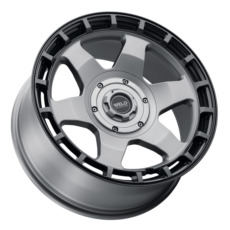 Weld Off-Road Ridge 20x9 8x170 BP - ET0 - 125.1mm CB - Satin Gunmetal Wheel (Black Ring)