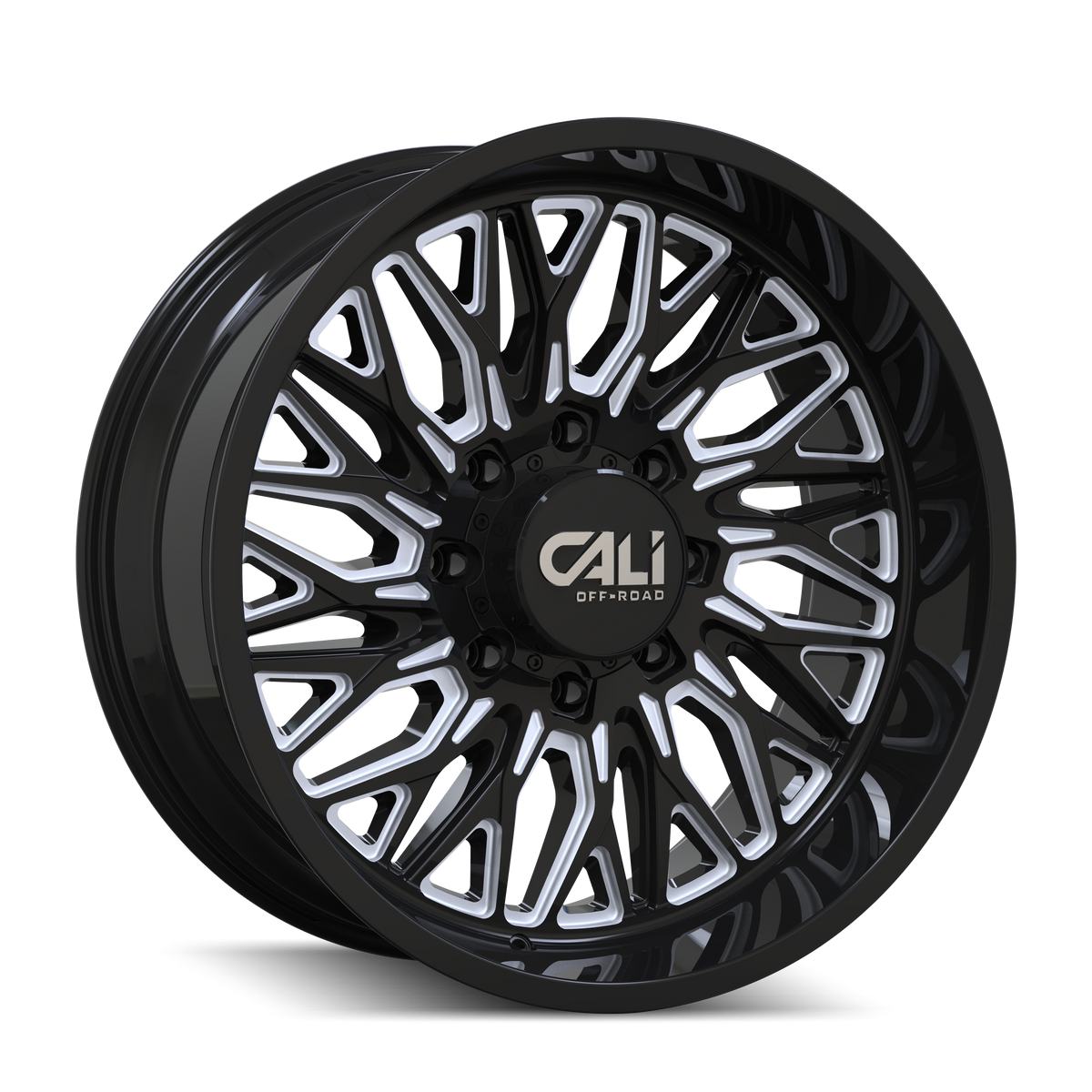 Cali Offroad CALI OFF-ROAD CRUSHER 9118 GLOSS BLACK MILLED 22x10 6-139.7 -19MM 106.1MM