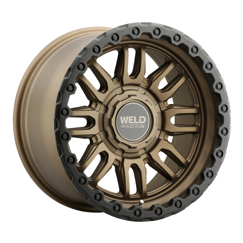 Weld Off-Road Swift 17x9in 5x114.3 / 5x127 BP - ET-12 - 78.1mm CB- Satin Bronze Wheel & Black Ring