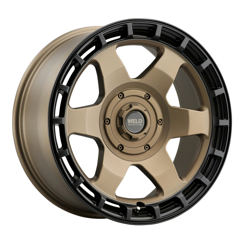 Weld Off-Road Ridge 17x9 5x114.3 / 5x127 BP - ET-12 - 78.1mm CB - Satin Bronze Wheel (Black Ring)