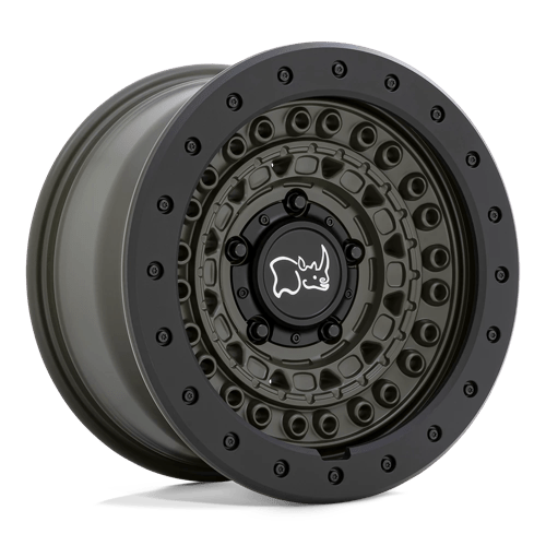 Black Rhino BARRICADE 17x8.5 6x5.5 112 OD-GRN-BLK +0