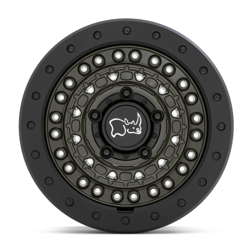 Black Rhino BARRICADE 17x8.5 6x5.5 112 OD-GRN-BLK +0