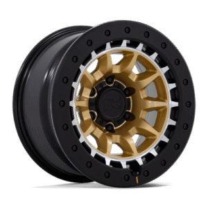 Black Rhino TUSK 17x8.5 5x5 71 -10 M-GOLD-MCH