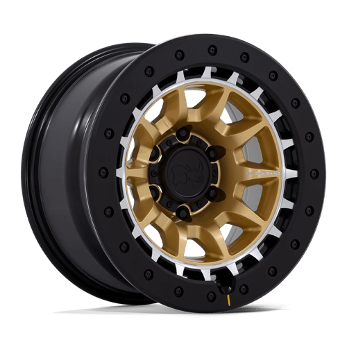Black Rhino TUSK 17x8.5 6x4.5 66.1 -10 M-GOLD-MCH