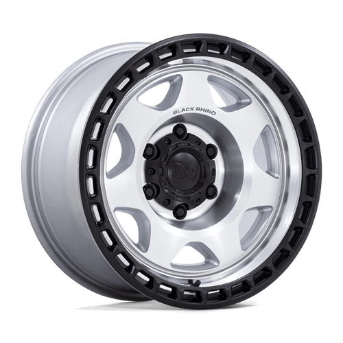 Black Rhino VOYAGER 17x8.5 6x4.5 66 -10 SLV-MCH-BLK