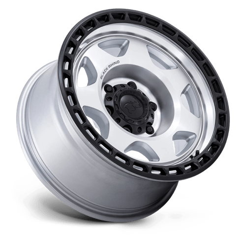 Black Rhino VOYAGER 17x8.5 6x4.5 66 -10 SLV-MCH-BLK