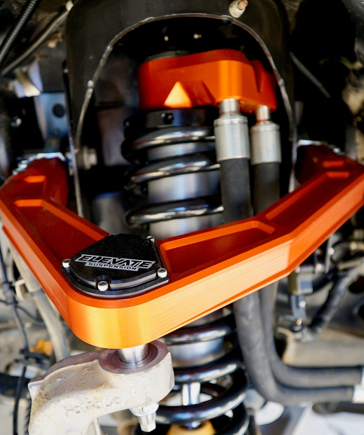 Elevate ®Fox Orange Billet Uniball UCA, 2003-2024 4Runner / 2003-2023 Lexus GX460 & GX470 / 2007-2014 FJ Cruiser 2/4WD