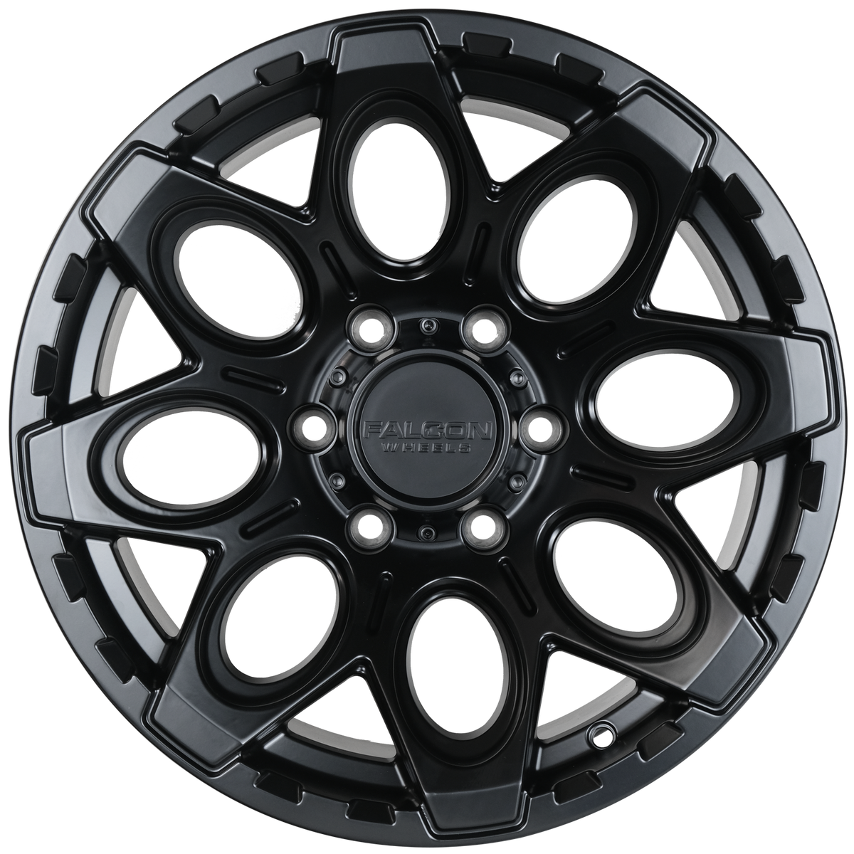 T6 Matte Black 17x9