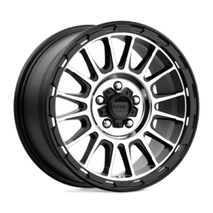 KMC KM542 17x8 5x4.5 S-BLK MACH 35MM