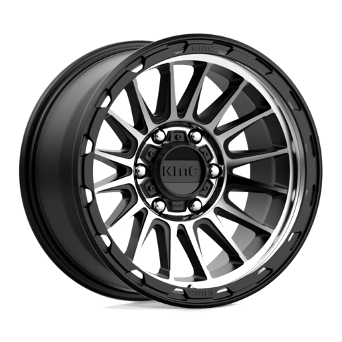 KMC KM542 17x9 6x5.5 S-BLK MACH -12MM