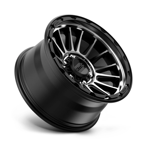 KMC KM542 17x9 6x5.5 S-BLK MACH -12MM