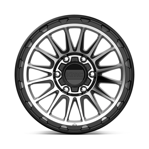 KMC KM542 17x9 6x5.5 S-BLK MACH -12MM