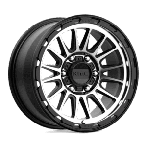 KMC KM542 17x9 6x4.5 S-BLK MACH 18MM CB 66.1
