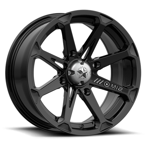 MSA DIESEL UTV 15x7 4x137 GLOSS BLACK 10MM