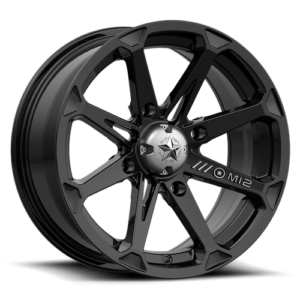 MSA DIESEL UTV 14x7 4x137 GLOSS BLACK 10MM