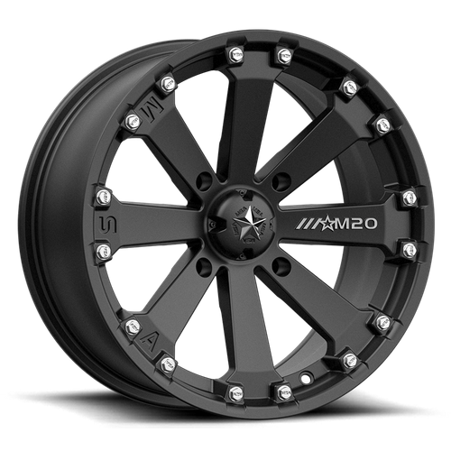MSA KORE UTV 14x7 4x156 MATTE BLACK 00MM
