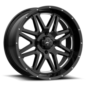 MSA VIBE UTV 14x7 4x137 MILLED G-BLACK 00MM