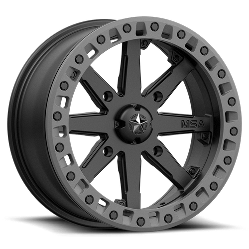 MSA LOK2 UTV BL 14x7 4x110 S-BLK GRY-RG +0