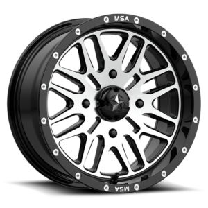 MSA BRUTE UTV 14x7 4x110 G-BLK MACH 10MM