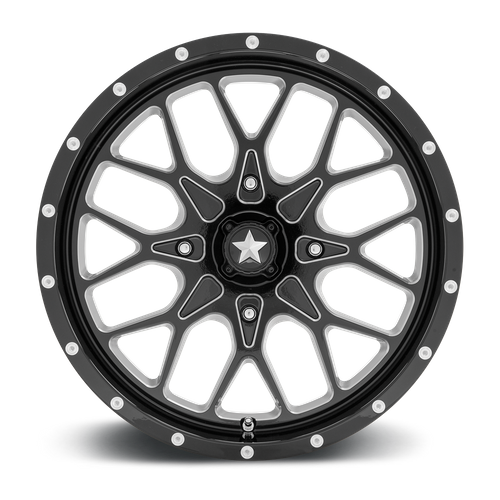 MSA PORTAL UTV 18x7 4x137 112 G-BLK-MILL +0