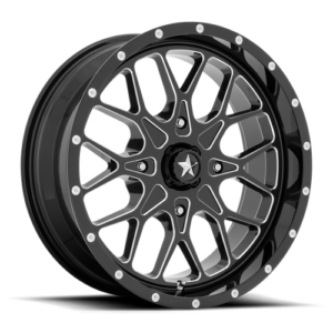 MSA PORTAL UTV 22x7 4x137 112 G-BLK-MILL +0