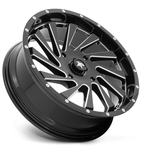 MSA BLADE UTV 20x7 4x156 115 G-BLK-MILL +0
