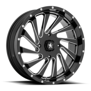 MSA BLADE UTV 20x7 4x137 112 G-BLK-MILL +0