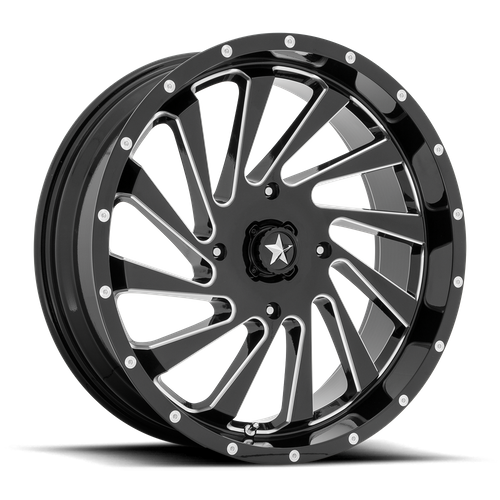 MSA BLADE UTV 20x7 4x137 112 G-BLK-MILL +0