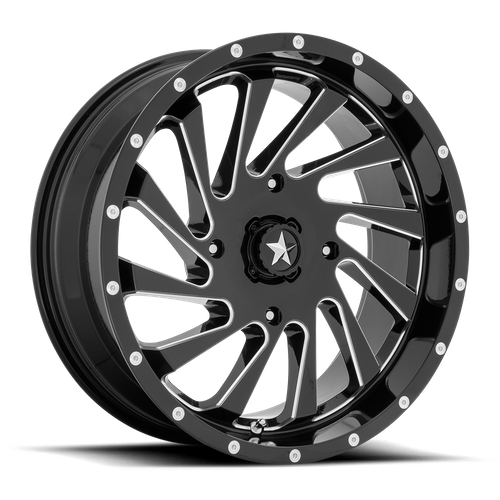 MSA BLADE UTV 18x7 4x110 86 G-BLK-MILL +0