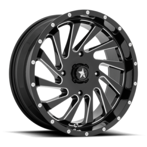 MSA BLADE UTV 18x7 4x137 112 G-BLK-MILL +0