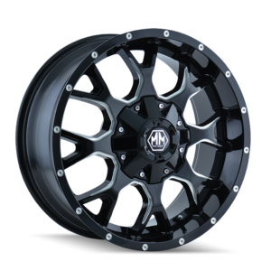 Mayhem MAYHEM WARRIOR 8015 GLOSS BLACK MILLED 18x9 8-165.1 18MM 130.8MM