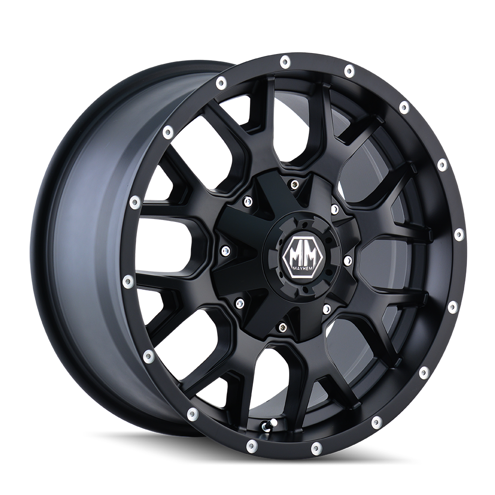 Mayhem MAYHEM WARRIOR 8015 MATTE BLACK 17x9 8-170 18MM 125.2MM