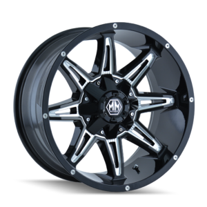 Mayhem MAYHEM RAMPAGE 8090 GLOSS BLACK MILLED 20x9 8-170 18MM 130.8MM