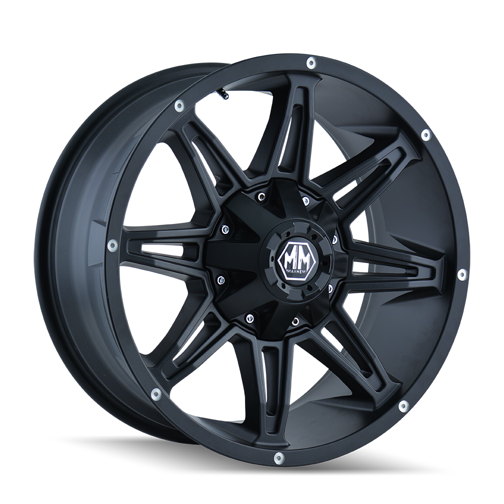 Mayhem MAYHEM RAMPAGE 8090 MATTE BLACK 18x9 8-170 -12MM 130.8MM