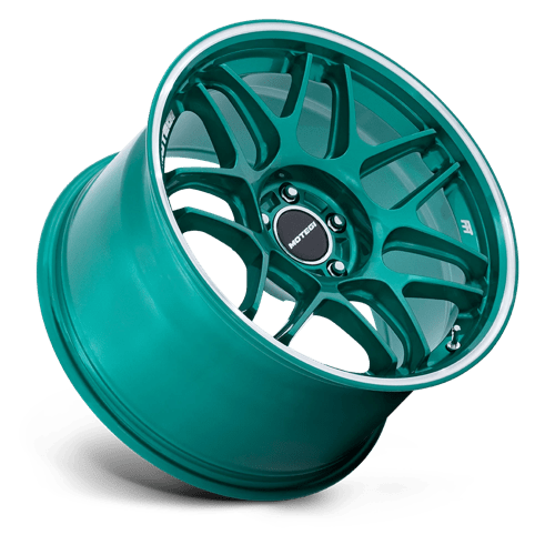 Motegi TSUBAKI 18x8.5 5x4.25 63 +42 HOK-GRN MCH