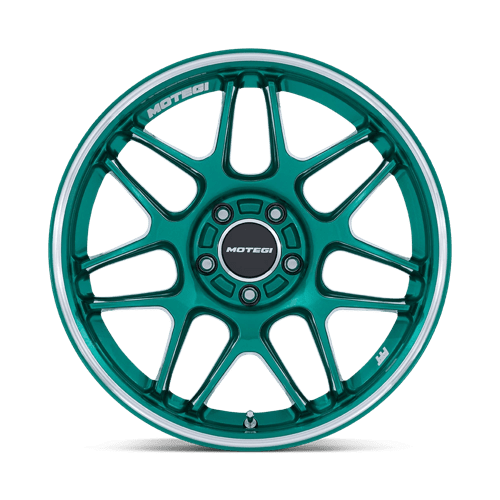 Motegi TSUBAKI 18x9.5 5x4.5 72 +40 HOK-GRN MCH