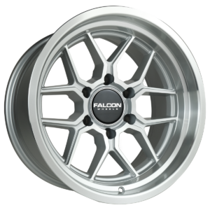 TX1 Apollo Silver w/Machine Face & Lip 17x9 6x139.7