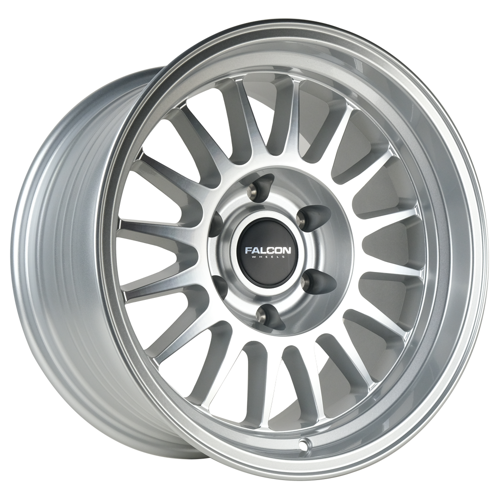 TX2 Stratos Silver w/Machine Face 17x9