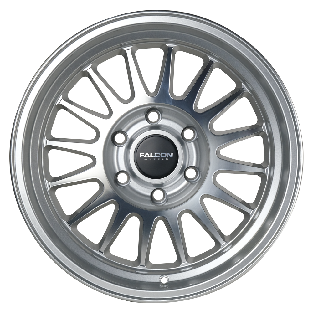 TX2 Stratos Silver w/Machine Face 17x9