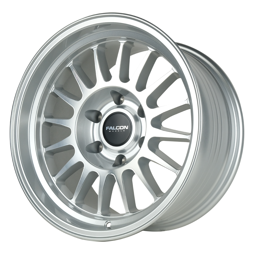 TX2 Stratos Silver w/Machine Face 17x9